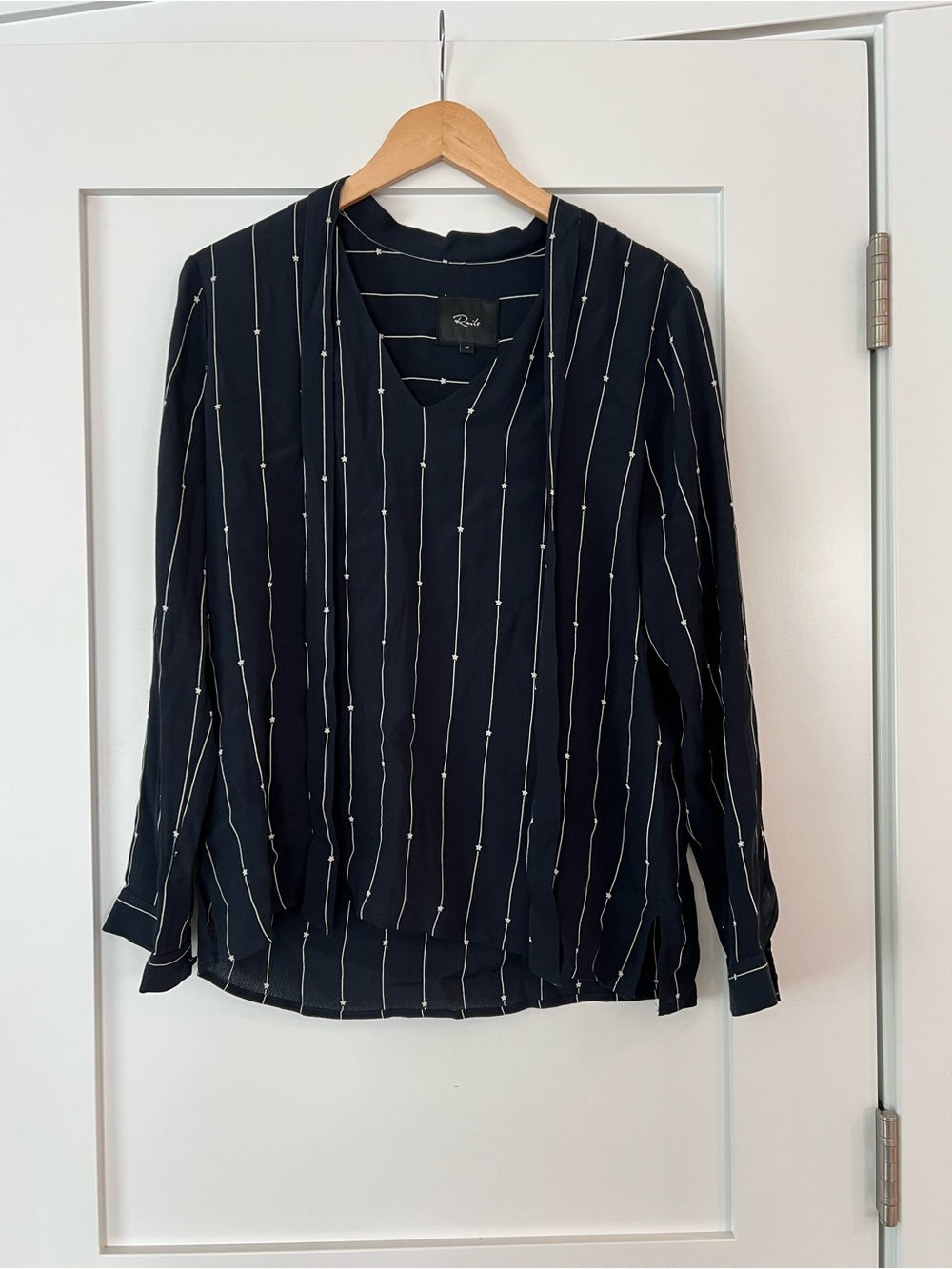 Rails Rhea Navy Blouse with White striped stars